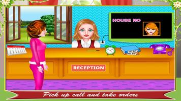 Hoch Schule Mädchen Reinigung Haus Spiele Screenshot 1