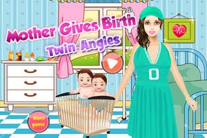 Newborn Twins Baby Games Affiche
