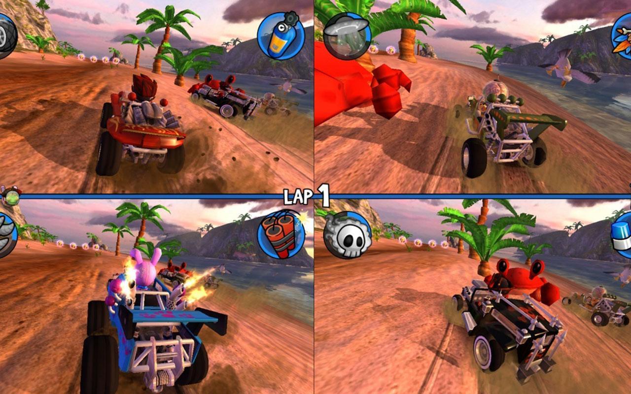 Тачки по сети. Beach Baggy Racing ps4. Beach Buggy Racing 2 для плейстейшен 4. Buggy 1998 ps1. Beach Buggy Racing 2 Xbox one.