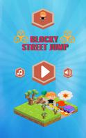 Blocky Cars - Street Jump پوسٹر