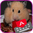 Hamster animated Keyboard أيقونة
