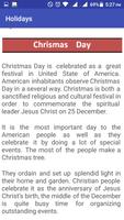 USA Holidays Story & Calendar Ekran Görüntüsü 2