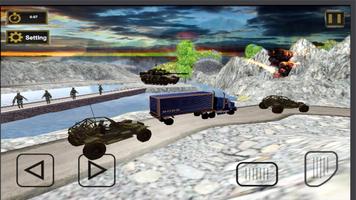 Massive Tank War Army Truck Simulator Affiche