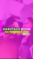 Hashtags Boom Poster