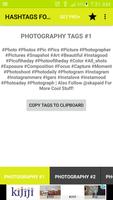 Hashtags For Photographers captura de pantalla 1