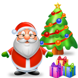 Christmas Cards Tree and Gifts