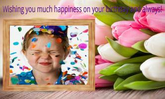 Happy birthday photo frame screenshot 1