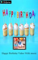 Happy Birthday Video Music Plakat