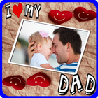 Father's day photo frame icon