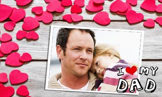 Father's day photo frame Affiche