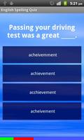 English Spelling Quiz-poster