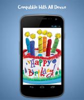 برنامه‌نما Happy Birthday Live Wallpaper عکس از صفحه