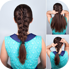 Beautiful hairstyle step by step 2018 آئیکن