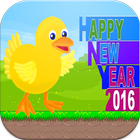 Happy Duck New Year 2016 آئیکن