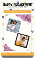 Happy Engagement Wishes Photo Editor plakat