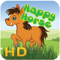 jumping happy horse