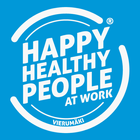 Happy Healthy People at Work Zeichen