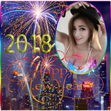 youcam frame happy new year 2018 icône
