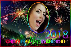 youcam frame happy new year 2018 Affiche
