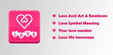 Love Symbol - Love Text Art