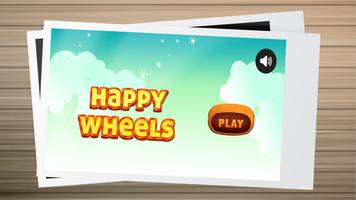 Happy Wheels game race Affiche
