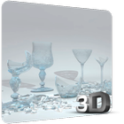 3D Broken Glass LWP icône