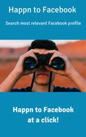 Happn to Facebook Search poster