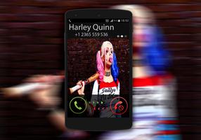 Harley Quinn Call You Fake poster
