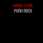 Hardcore punk rock music आइकन