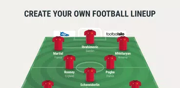 LINEUP11: Fußballaufstellung