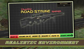 Traffic Road Strike : Sniper Affiche