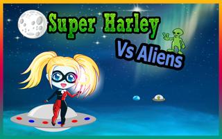 Super Harley Quinn vs Aliens Affiche