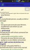 English French Dictionary syot layar 2