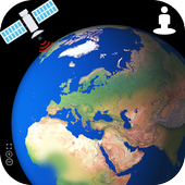 live earth map satellite map view gps tracker icon