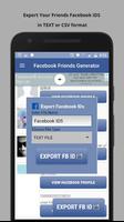 Facebook Friends List Generator स्क्रीनशॉट 2