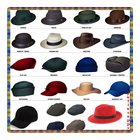 Sombreros para hombres icono