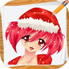 Draw Anime Christmas icône