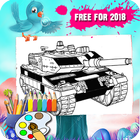 Coloring Pages For Tank Machine icon