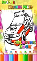 Police Car Coloring Pages 2018 poster