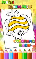 Coloring Pages For Fish Cartoon poster