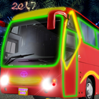 市党公交车行驶到 2017 图标