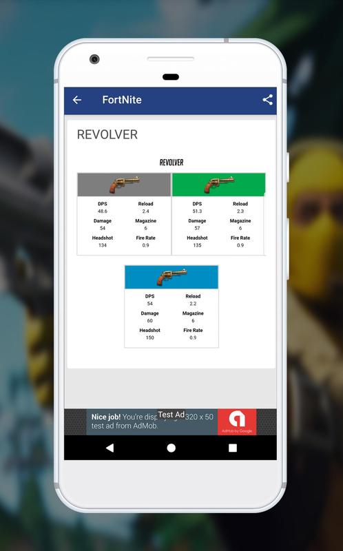 Weapons Stats For Fortnite para Android - APK Baixar - 498 x 800 jpeg 46kB
