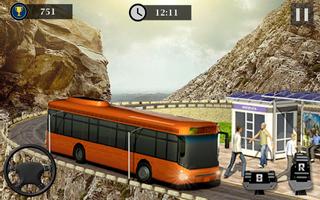 Uphill Off Road Bus Driving Simulator - Permainan screenshot 2