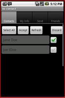 ez-Contact exchange via sms (l الملصق