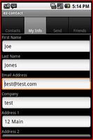 ez-Contact exchange via sms (l screenshot 1