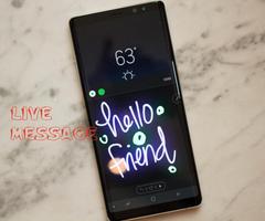 برنامه‌نما Gif Live Message Tips for Galaxy Note8 عکس از صفحه