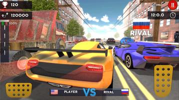 Car Racing Online 2 - Trafikte Yarış Arabası Sürme Ekran Görüntüsü 1