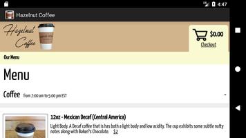 Hazelnut Coffee App poster