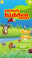 Poster animals hidden boxes