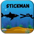 Stickman Shark Out ícone